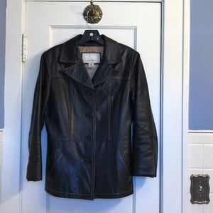 Wilsons dark brown Leather jacket.